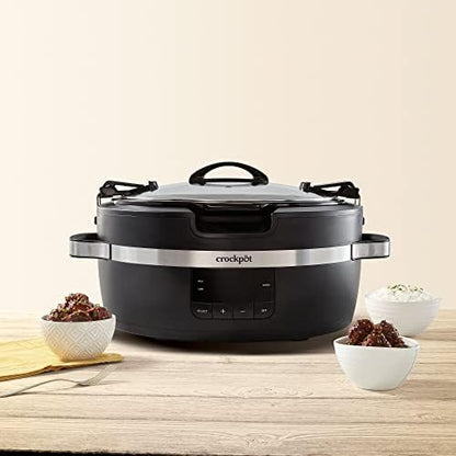Thermoshield 6 Quart Slow Cooker with Carry Handles - Curated Catalog D9