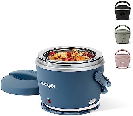 Electric Lunch Box Food Warmer 20oz – Faded Blue - Curated Catalog F3