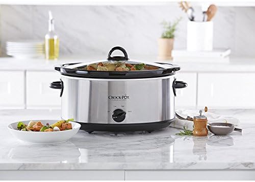 7 Quart Oval Manual Slow Cooker – Stainless Steel - Curated Catalog V7