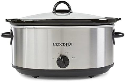 7 Quart Oval Manual Slow Cooker – Stainless Steel - Curated Catalog V7