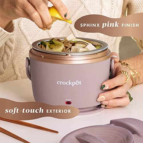 Electric Lunch Box Food Warmer 20oz – Blush Pink - Curated Catalog Z8