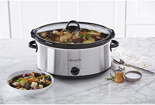7 Quart Oval Manual Slow Cooker – Stainless Steel - Curated Catalog V7