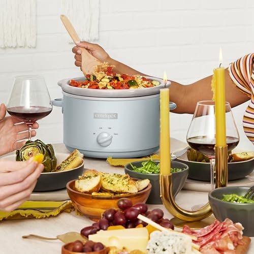 4.5 Quart Manual Slow Cooker – Macaroon Blue - Curated Catalog T0