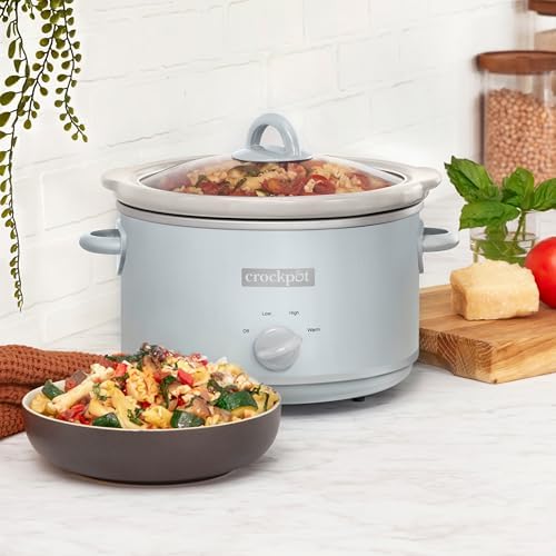 4.5 Quart Manual Slow Cooker – Macaroon Blue - Curated Catalog T0