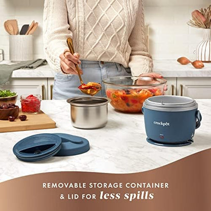 Electric Lunch Box Food Warmer 20oz – Faded Blue - Curated Catalog F3