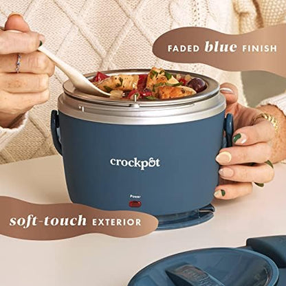 Electric Lunch Box Food Warmer 20oz – Faded Blue - Curated Catalog F3