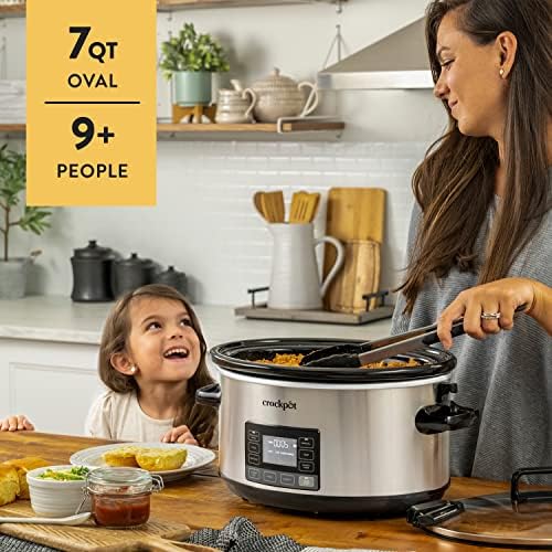 7 Quart Portable Programmable Slow Cooker with Timer - Curated Catalog L8