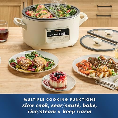 MultiMeal Multicooker with Programmable Slow Cooker - Curated Catalog Z8
