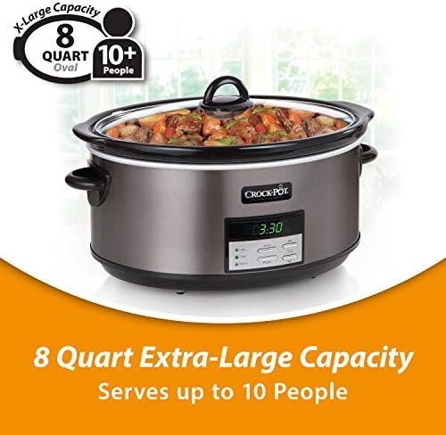8 Quart Programmable Slow Cooker with Auto Warm - Curated Catalog P9