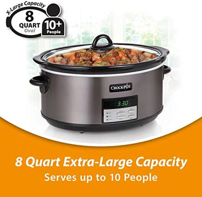 8 Quart Programmable Slow Cooker with Auto Warm - Curated Catalog P9