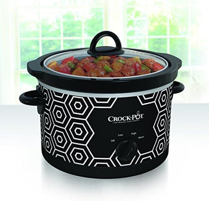 4.5 Quart Portable Slow Cooker – Black & White - Curated Catalog C9