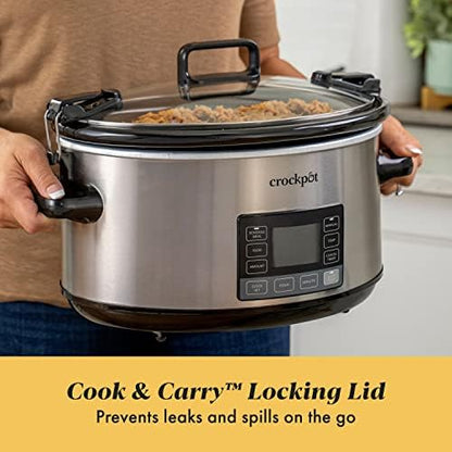 7 Quart Portable Programmable Slow Cooker with Timer - Curated Catalog L8