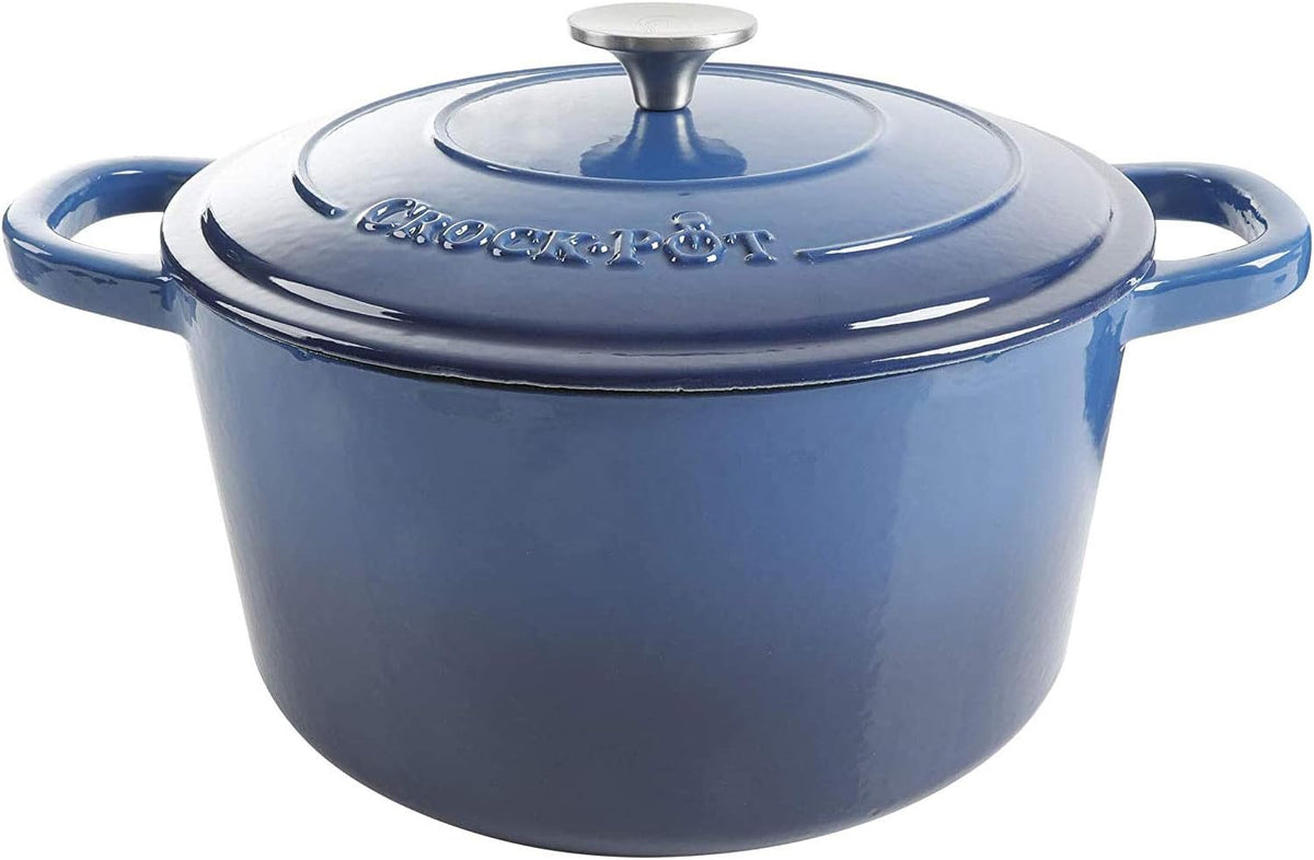 3 Quart Enameled Cast Iron Dutch Oven – Aqua - Curated Catalog X3