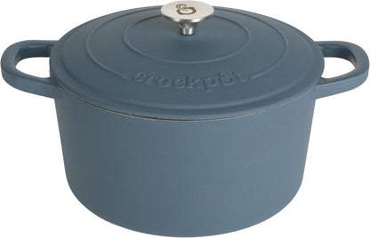 3 Quart Enameled Cast Iron Dutch Oven – Aqua - Curated Catalog X3