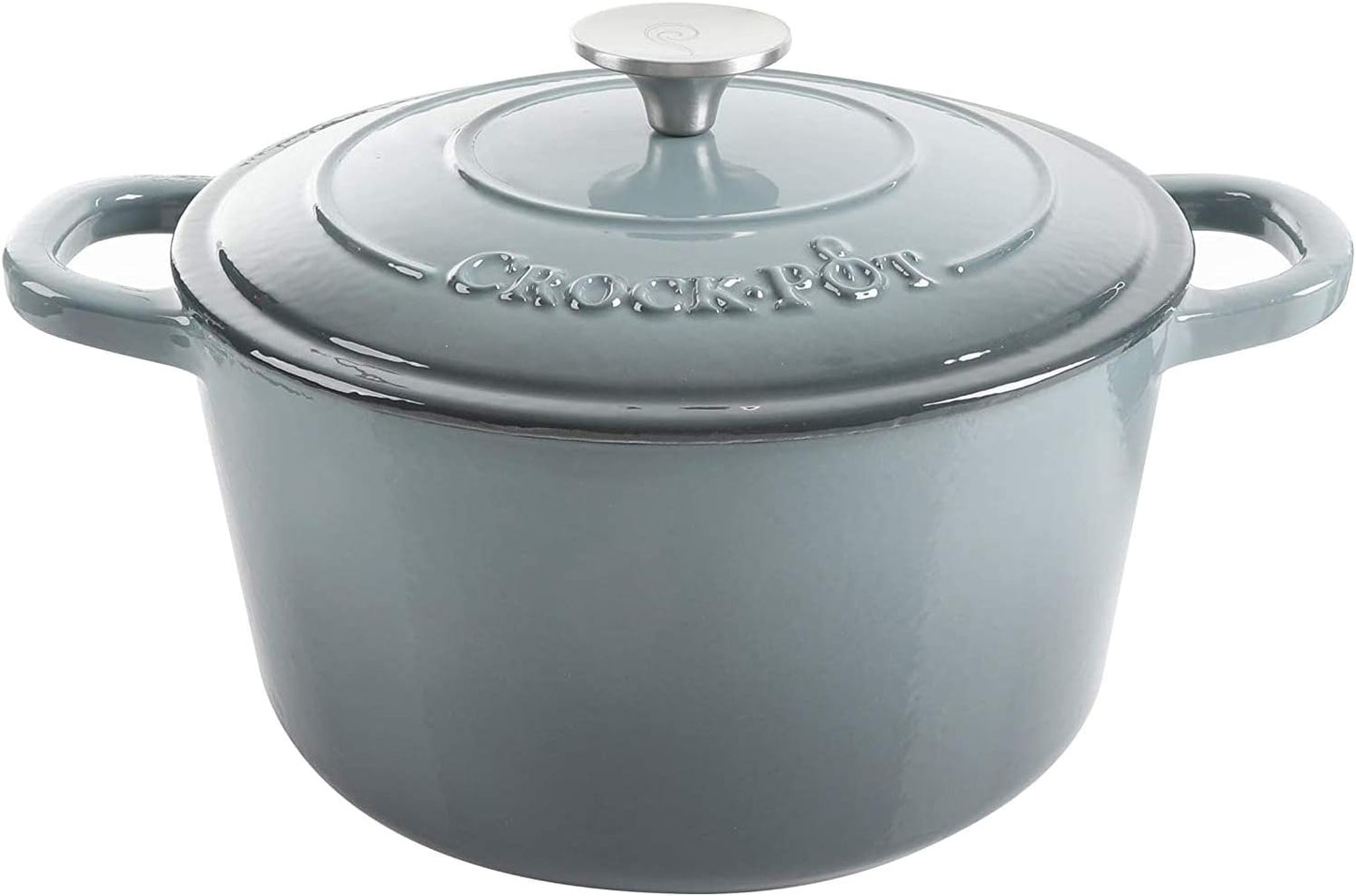 3 Quart Enameled Cast Iron Dutch Oven – Aqua - Curated Catalog X3