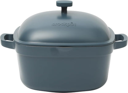 3 Quart Enameled Cast Iron Dutch Oven – Aqua - Curated Catalog X3